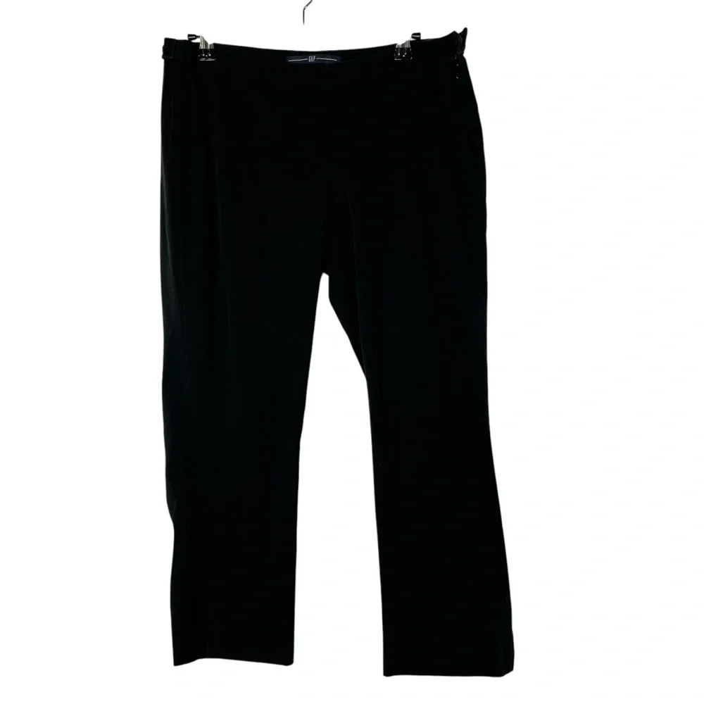 Gap Black Y2K Side Zip Cropped Dress‎ Pants 4
